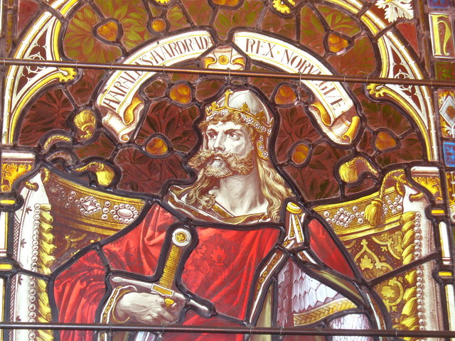 110814_Harald_Hardrada_window_in_Kirkwall_Cathedral
