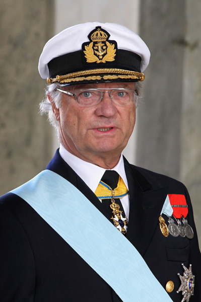 STOCKHOLM, SWEDEN - MAY 22: King Carl XVI Gustaf of Sweden attends the christening of new Swedish heir to the throne Princess Estelle Silvia Ewa Mary of Sweden at The Royal Palace on May 22, 2012 in Stockholm, Sweden. (Photo by Chris Jackson/Getty Images)