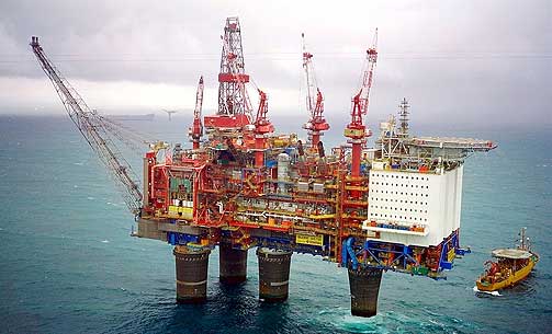 Norwegian oil rig