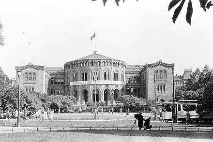 The Nazi-occupied Parliament in 1941