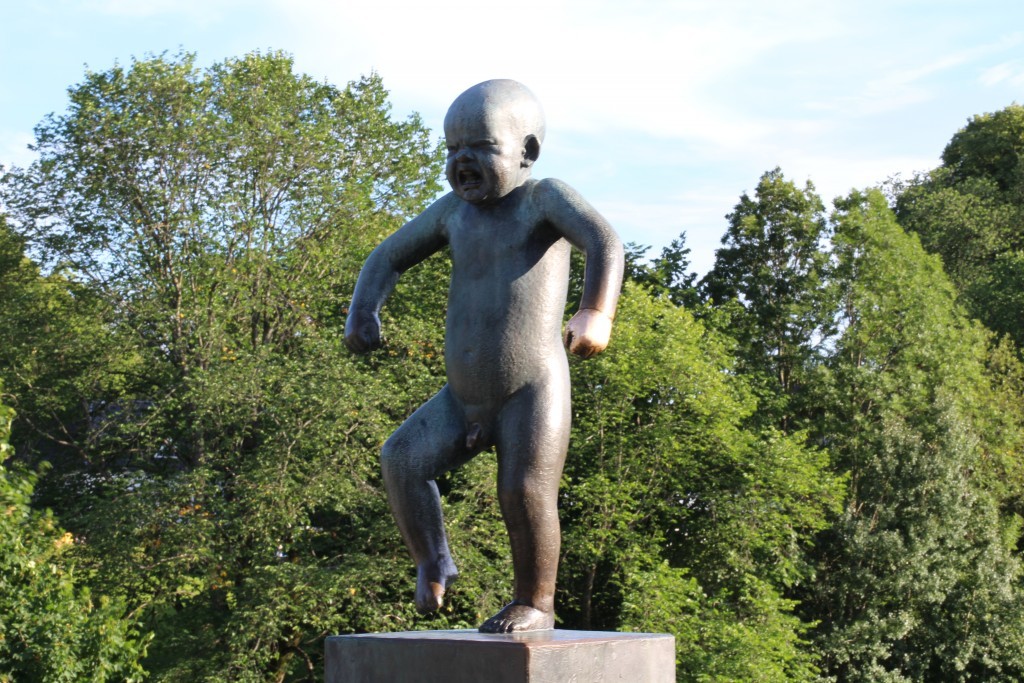 Tantrum boy in the Vigeland park