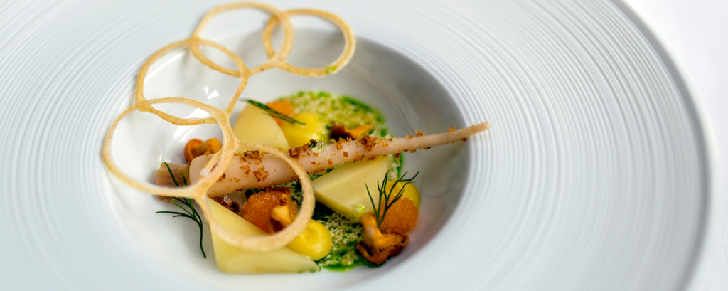 The fine dining dishes are like small works of art