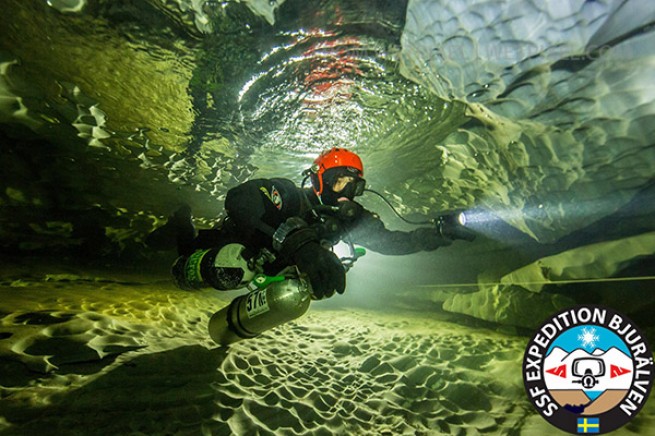 Cave Diving in Sweden