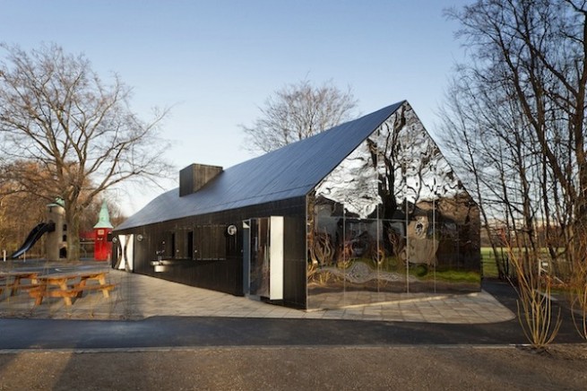 Mirror House in Copenhagen  – From Graffiti-Plagued Playground to Inviting Pavilion