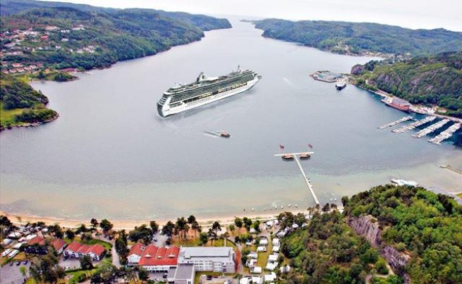 The Picturesque Coastal Town Lyngdal, Norway