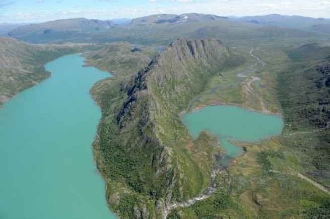 Jotunheimen seen from above