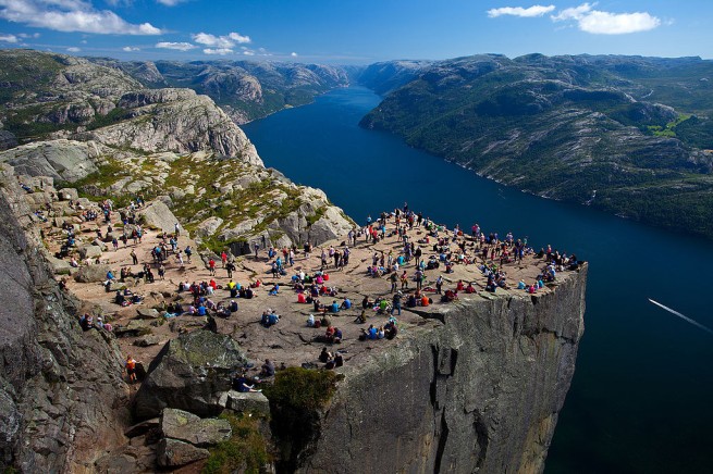 Pulpit Rock in Norway draws record visitors