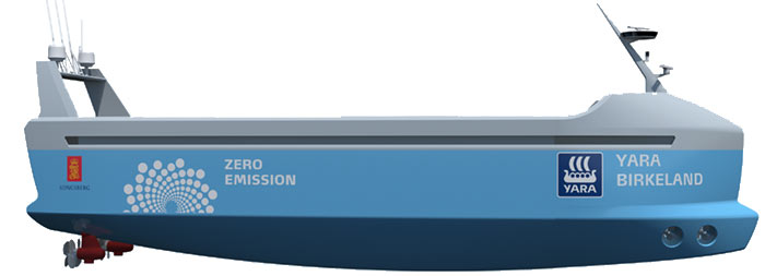 Norwegian Zero Emissions Ship Without Crew