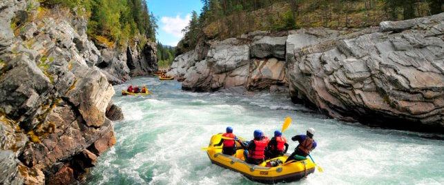 Whitewater rafting in Norway